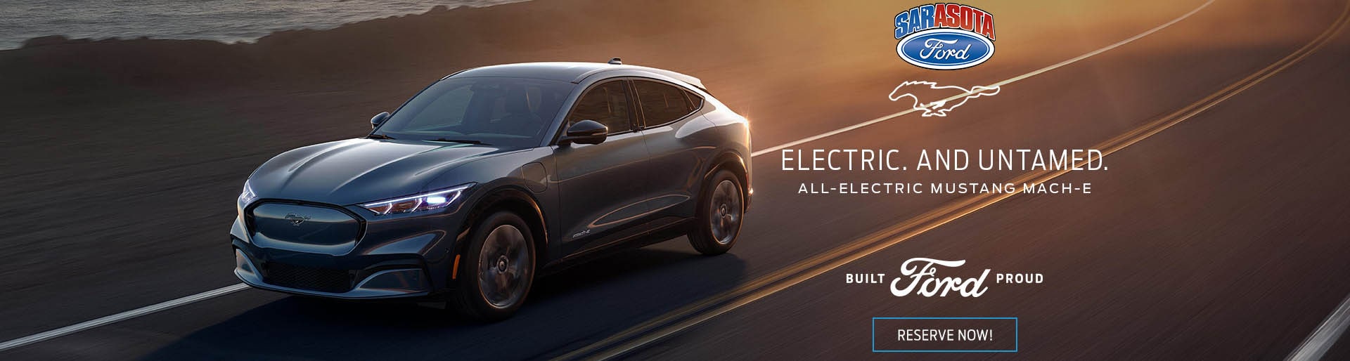 All-Electric Ford Mustang Mach-E - Click to reserve now