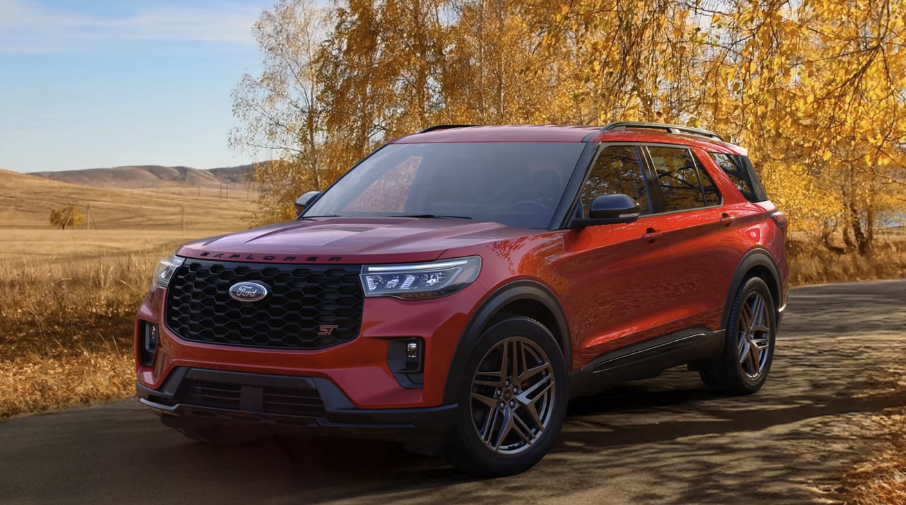 2026 Ford Explorer ST in red