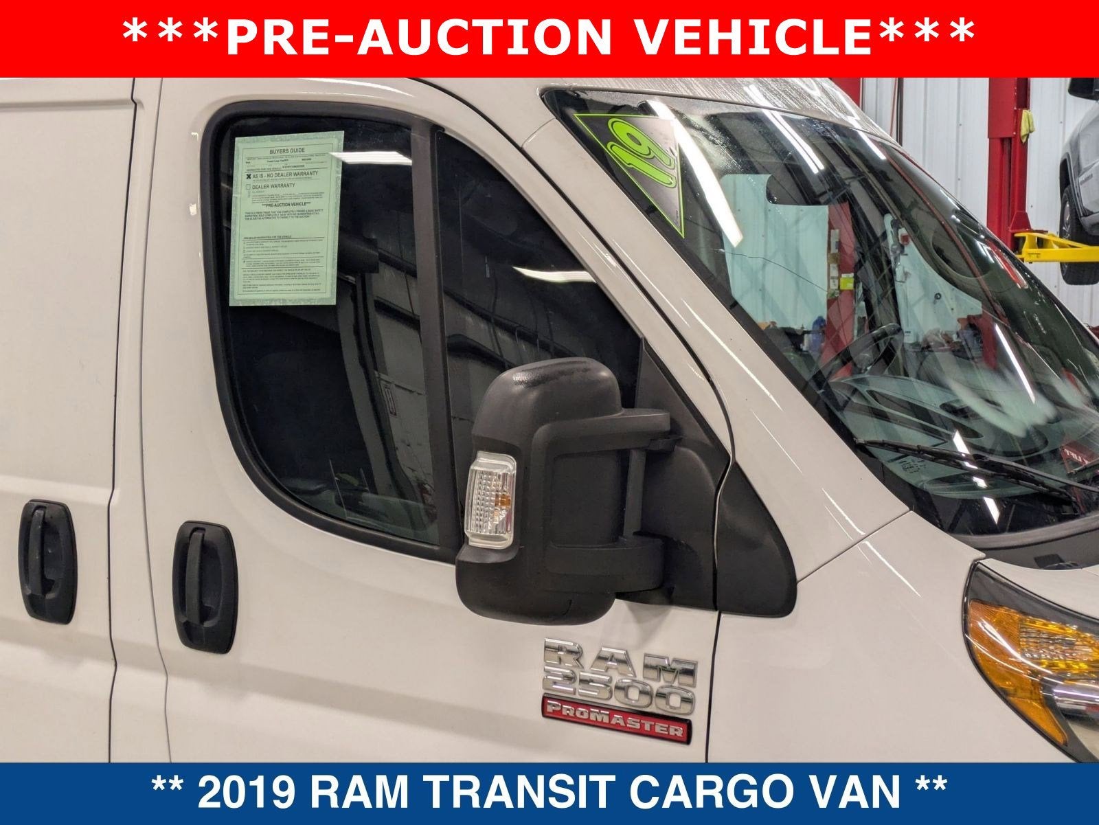 2019 RAM ProMaster 2500 136 WB High Roof Cargo