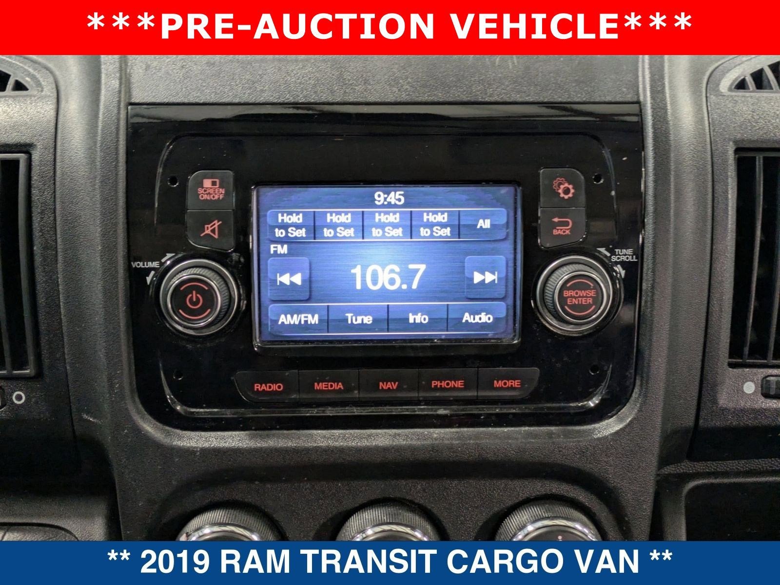 2019 RAM ProMaster 2500 136 WB High Roof Cargo