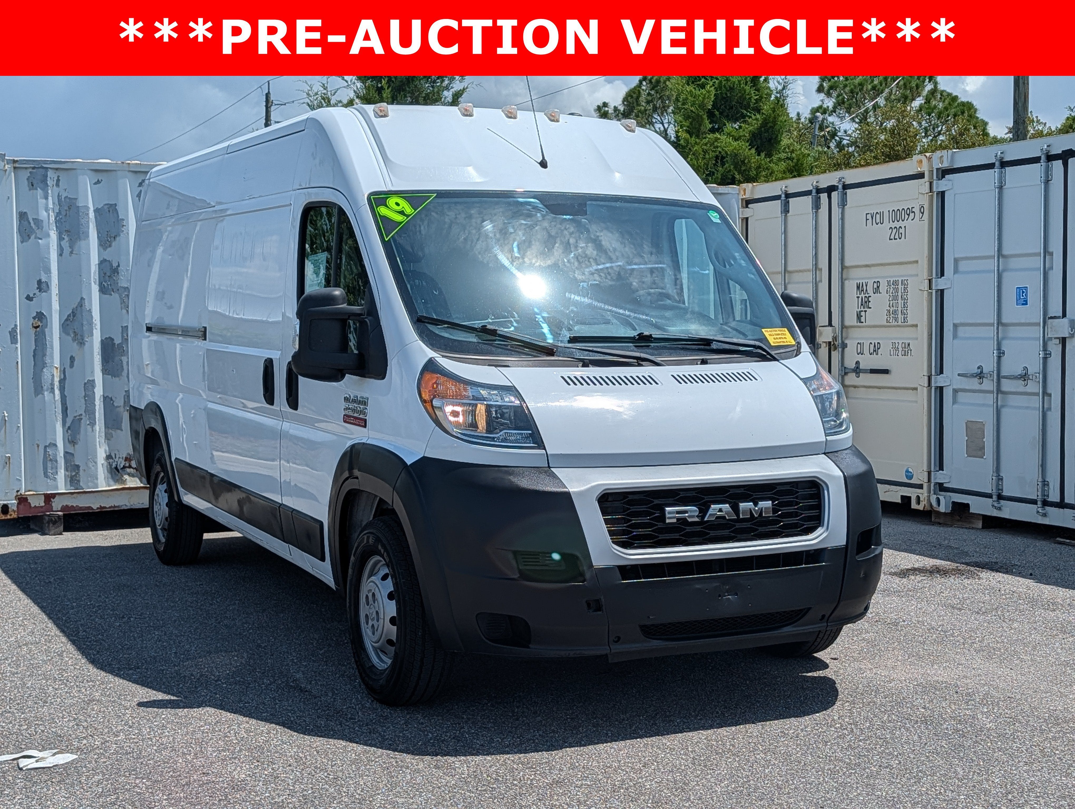 2019 RAM ProMaster 2500 159 WB High Roof Cargo