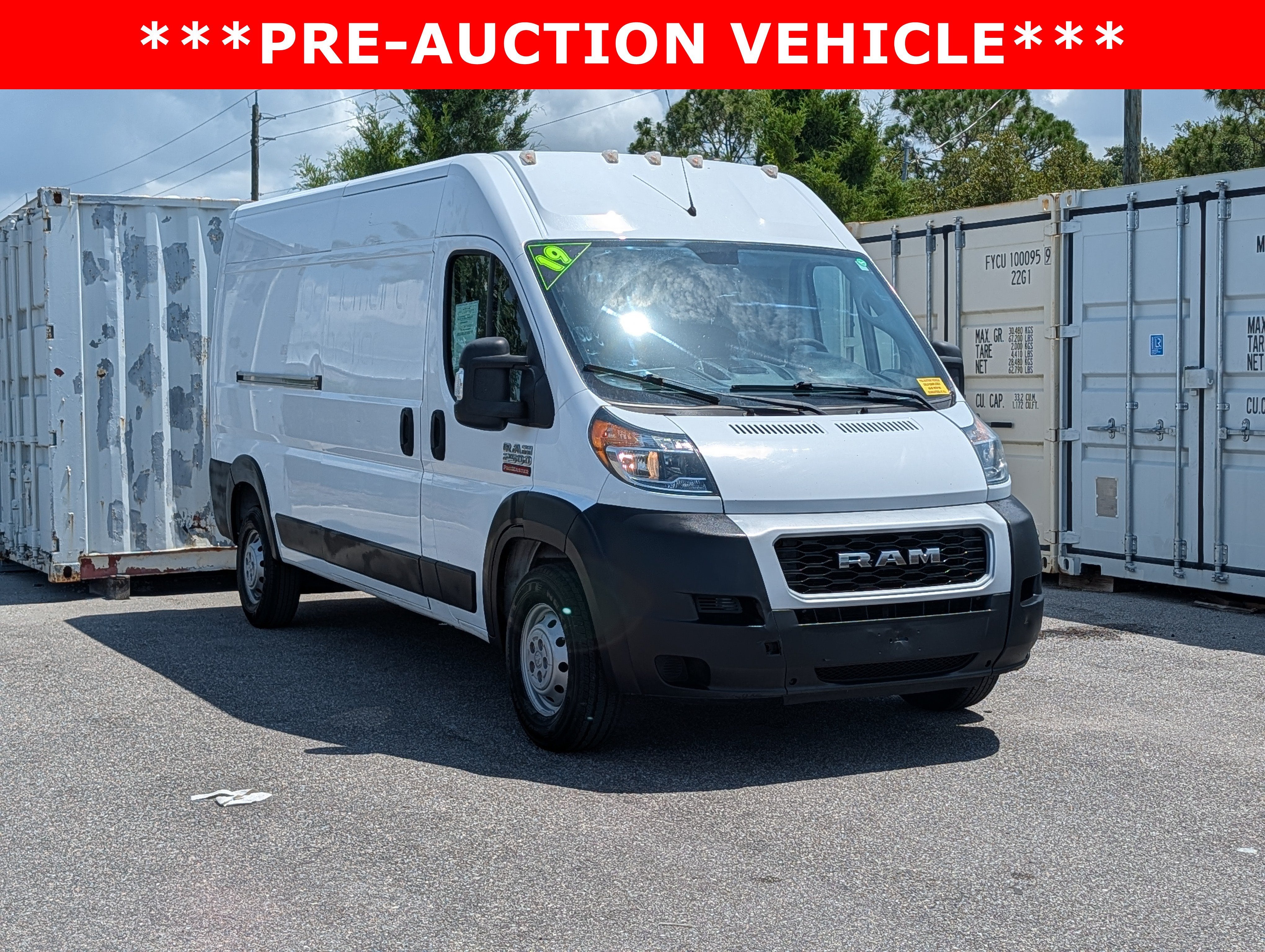 2019 RAM ProMaster 2500 159 WB High Roof Cargo