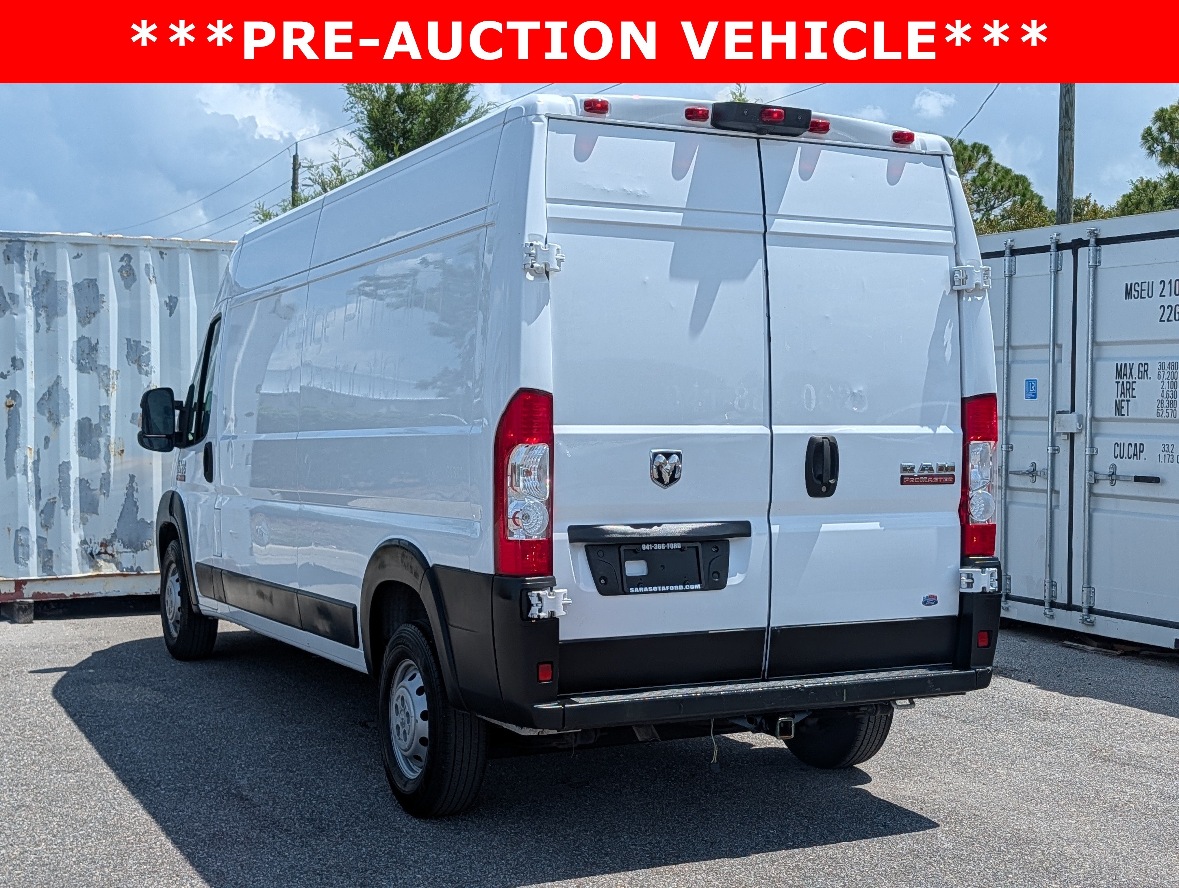 2019 RAM ProMaster 2500 159 WB High Roof Cargo