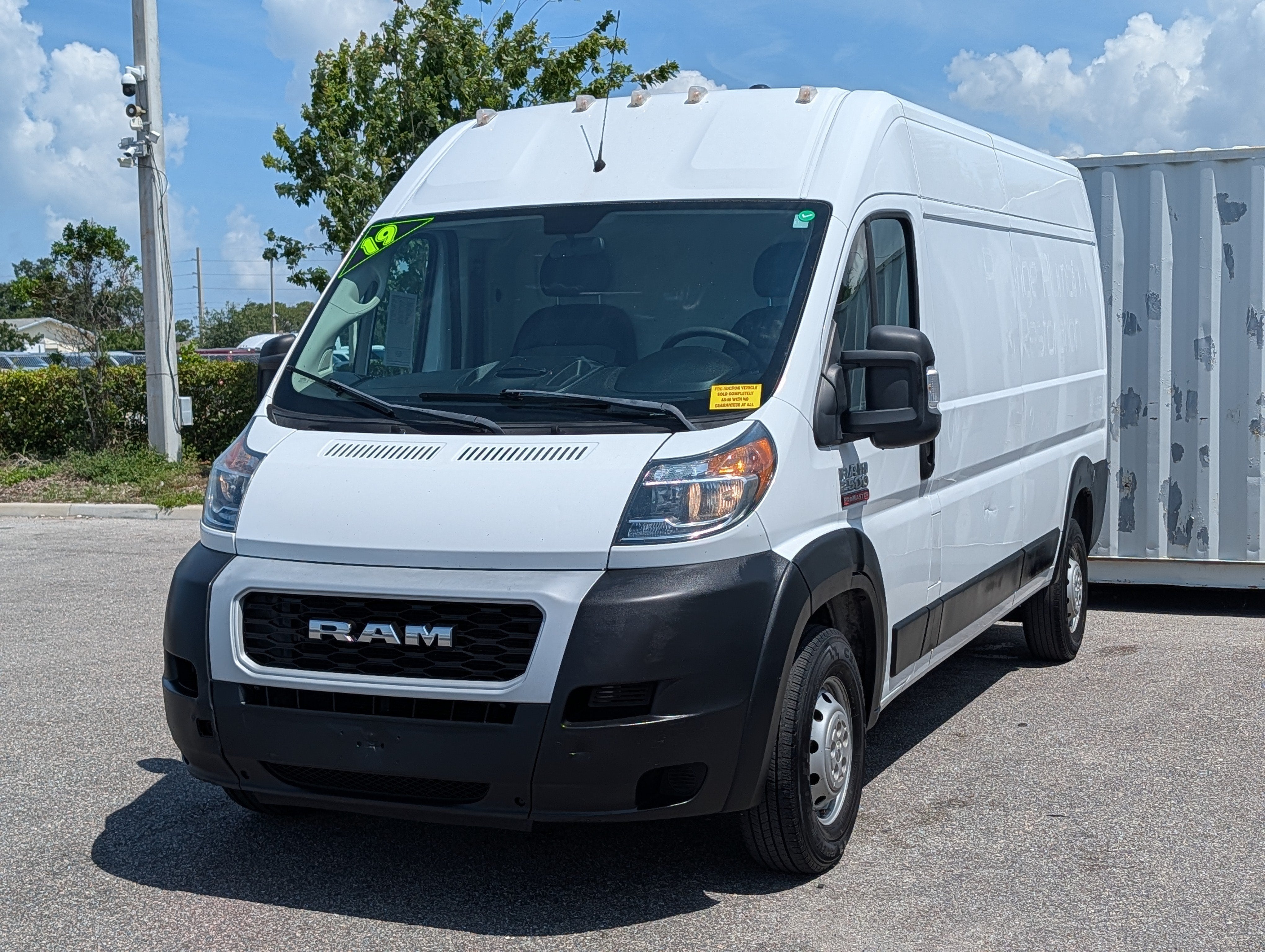 2019 RAM ProMaster 2500 159 WB High Roof Cargo