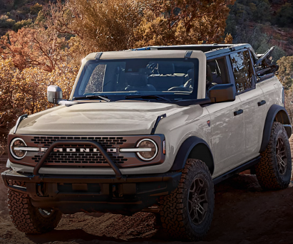 2026 Ford Bronco Badlands parked off-road at Sarasota Ford
