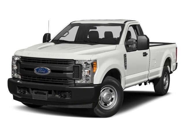 White Ford Super Duty truck